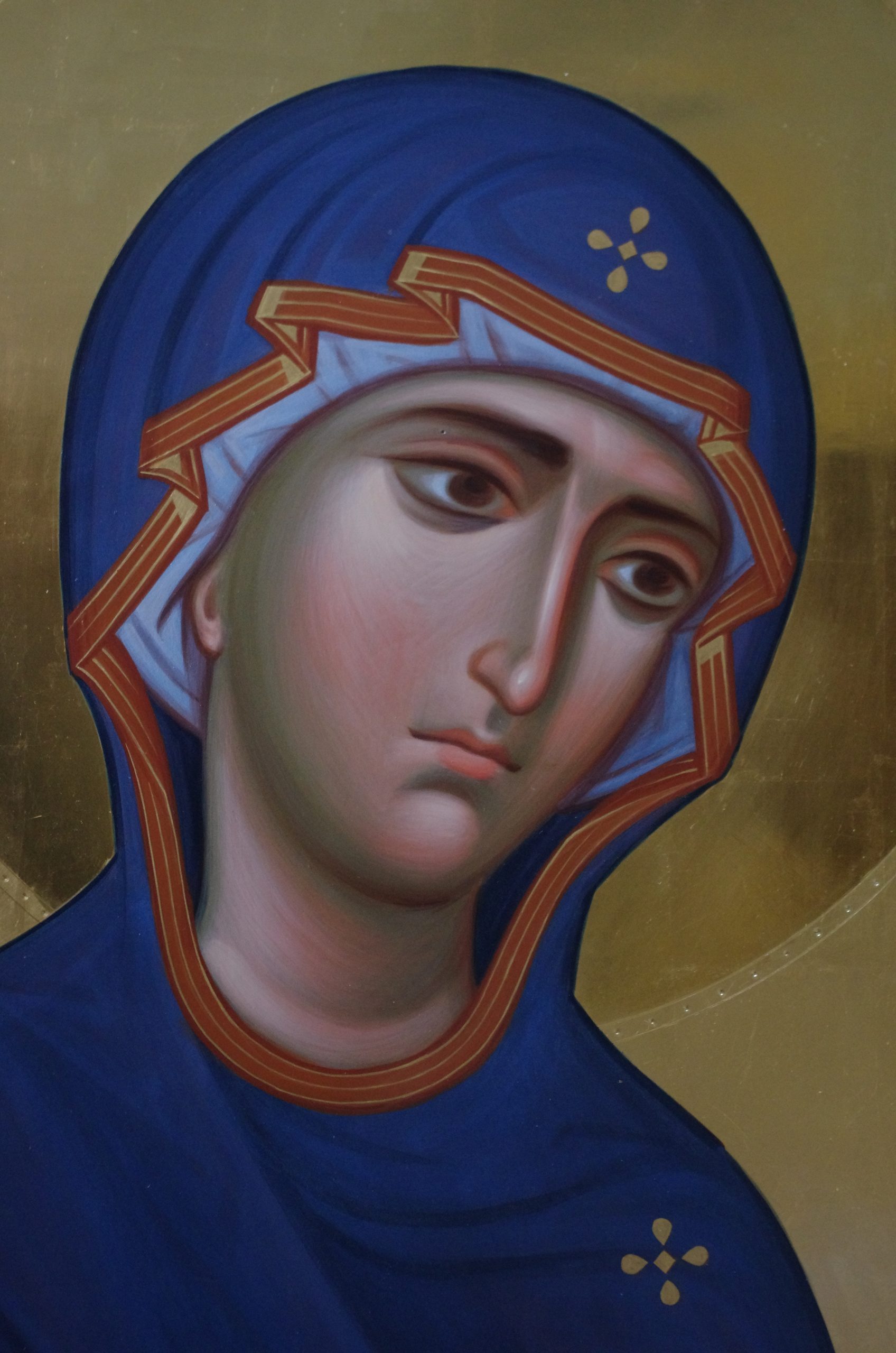 Фрагмент к иконе Богоматерь